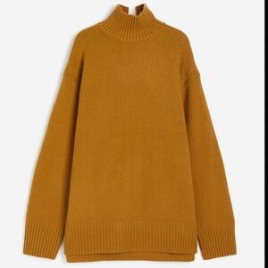 NWOT Forever 21 Mustard Mock Neck Sweater